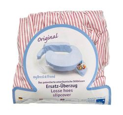 My Brest Friend 0011 Standaard voedingskussenhoes, roze witte strepen, roze