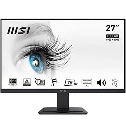 MSI PRO MP273 Monitor Flat 27", Display 16:9 Full HD (1920x1080), 75Hz, 5ms, IPS antiriflesso, collegamenti 1x HDMI e 1x DP, VESA 75x57mm standard