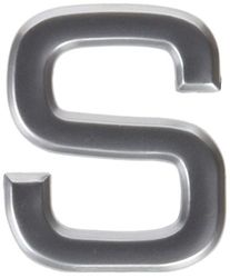 Btv - Letter S ABS zilver (blister)