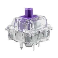 Glorious Gaming Mako Switches (110 PCS) Tactile Switches for Gaming and Typing, Clear Design for Max RGB, Pre Lubed, For Hotswappable Mechanical Keyboards with 5-pin sockets