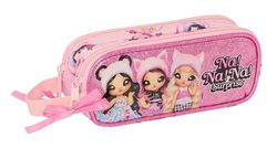 Safta NANANA Fabulous Trousse Double pour Enfant, idéale pour Les Enfants d'âge Scolaire, Confortable et Polyvalente, qualité et résistance, 21 x 6 x 8 cm, Rose, Rose, Estándar, Décontracté