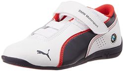 Puma pojkar Drift Cat 6 L Bmw sneakers, Vit (vit/BMW-laget blå/hög risk röd) - 33 EU