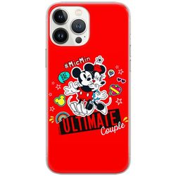 ERT GROUP mobiltelefonfodral för Huawei P30 originalt och officiellt licensierat Disney mönster Mickey & Minnie 012 Vit optimalt anpassad till formen på mobiltelefonen, fodral tillverkad av TPU-plast