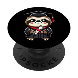 Cute Sloth Graduation PopSockets Adhesive PopGrip