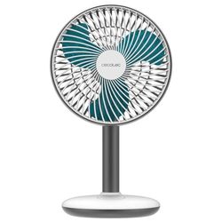 Cecotec Draagbare bureaustandaardventilator EnergySilence 4000 Portable Desk, 4000mAh, Lange levensduur, 6 Inch, Touchscreen, 4 Snelheden, Verstelbare kanteling, Wit