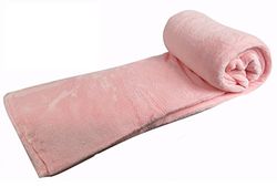 Deken Deluxe Pelz 450, 100% polyester, beer, roze M6, 220 x 240 cm