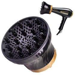 Beper C301ABE001 - Universal hair dryer diffuser, diffuser for curly and wavy hair, no frizzy hair, suitable for all hair dryers, diameter from 3.5 to 8 cm