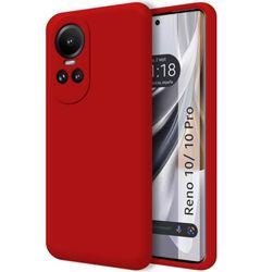 Cover Silicone Liquido Ultra Morbida per Oppo Renna 10 5G/10 Pro 5G Colore Rossa