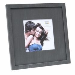 Deknudt Frames Fotolijst met passe-partout van hout, grijs, 13x13