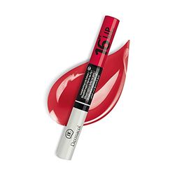Dermacol Rouge à lèvres et Gloss 2en1 Longue Tenue 16H, No.4 Rouge absolu, 7.1 ml