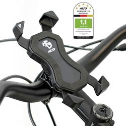 NC-17 Connect 3D Universal Holder 1 / Smartphone and Mobile Phone Holder for Bikes / Motorcycle / Mobile Phone Holder for iPhone, Galaxy / Holder for GPS / Headsetcaps or Handlebar Mount / Black