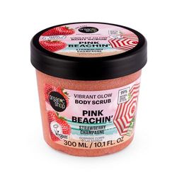Organic Shop Pink Beachin´ Vibrant Glow Body Scrub. Strawberry Champagne, 300ml