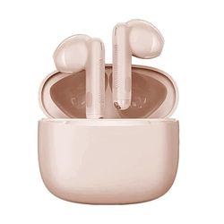 Vention ELF E03 NBHP0 Bluetooth hoofdtelefoon in roze inclusief oplaadbox en biedt tot 6 uur speeltijd, perfect voor muziekgenot met stijl en comfort.