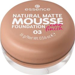 essence Fond de teint naturel mat, n° 03, nude, matifiant, couvrant, résultat express, mat, végétalien, sans huile, sans parfum, sans alcool, 1 paquet (15 g)