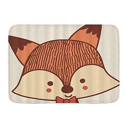 Minalo Antislip Badmat Anime Leuke Fox Custom Badkamermat 75 x 45 cm