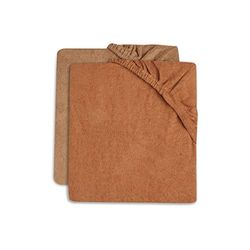 Lot de 2 Housses Matelas à Langer 50x70 cm Éponge Caramel et Biscuit - Jollein