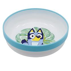 Cuenco infantil reutilizable bicolor con base antideslizante de Bluey