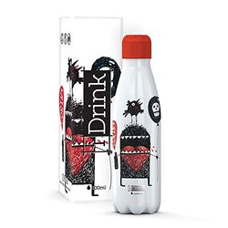 I-Drink - Borraccia Termica in Acciaio 350/500/750/1000 ML (500 ML, Monster