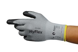 Ansell Hyflex 11-645 Guanti di sicurezza da lavoro, Protezione meccanica, taglia 7(S), Nero (12 Paia)