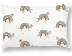 Oreiller Enfant avec Taie 40x60 Cm en Coton Oeko-tex - Coussin Bebe pour Siestes Ecole Maternelle Et Voyages - Lavable en Machine - Oreiller Enfant 3 Ans Et Plus- Coussin Lecture Enfant Chambre Fille