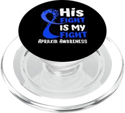 Apraxia: Blue Ribbon Family Fighter Hope PopSockets PopGrip para MagSafe