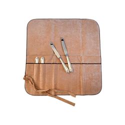 Hagerty Silver Guard Cutlery Roll bestektas voor zilveren en verzilverd bestek 43,5 x 45 cm I Zilverbestek-opslag met aanslagbescherming I Bestekhouder voor groente- & vismessen met 12 vakken