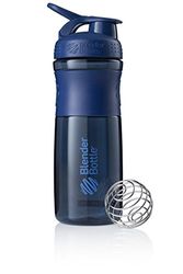 BlenderBottle Sportmixer Tritan- Protéine Shaker / Bouteille d'eau / Shaker Diététique Navy (1 x 820 ml)