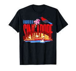 I'd Rather Be In Singapore Vintage Souvenir T-Shirt