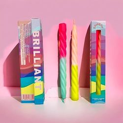 Rainbow Studio Lot de 2 tordus BRILLIANT