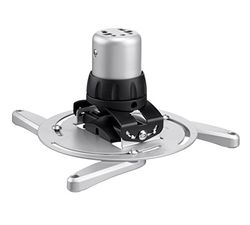 VOGEL'S PPC 1500 universele beamer plafondbeugel | Afstand tot plafond: 124 mm | Reikwijdte diameter van 30-337 mm (1,2-13,2 inch) | Kantelbaar (15°) en draaibaar (360°) | Zilver