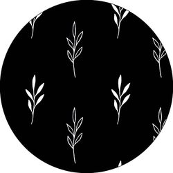 Bonateks, Alfombrilla Redonda con Estampado Digital, Base Antideslizante, para Oficina y hogar, diámetro 22 cm