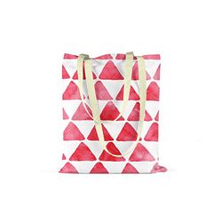 Bonamaison Tryckt tygväska, återanvändbar livsmedelsväska, shoppingväska, maskintvättbar, vikbar, tygpåse med handtag, storlek: 34 x 40 cm