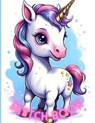 Unicorn Sketchbook: Lovely Unicorn Sketchbook Cover, 102 Pages, 8.5 x 11 Page Size, 100 Blank Pages