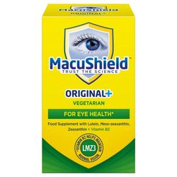 MacuShield Original+ Vegetarian – 90 Day Pack, Eye Health Supplement with Lutein, Zeaxanthin and Meso-zeaxanthin + Vitamin B2 which Helps Support Normal Vision