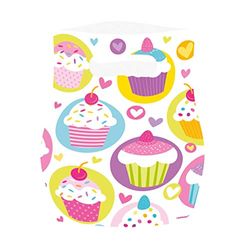 Amscan, Sacchetto Regalo, Motivo: Cupcake, 6 pz.