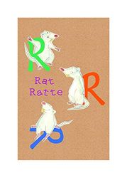 Komar Cuadro de Pared ABC Animal R, póster para habitación Infantil, diseño de Letras, Sala de Estar, Dormitorio, impresión artística, sin Marco, 50 x 70 cm, tamaño 50 x 70 cm (Ancho x Alto)