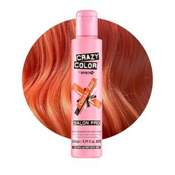 Crazy Color Coral Red Semi-Permanent Hair Dye. Highly Pigmented Copper Conditioning & Oil Nourishing Vegan Formula | No Bleach or Ammonia | Limited Edition 150ml Size