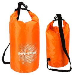 SAFE4SPORT borsa impermeabile 10L arancio - borsa da kayak leggera - borsa impermeabile per la spiaggia - borsa impermeabile dry bag
