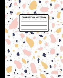 Composition Notebook: Wide Ruled Paper Notebook Journal. Blank Wide Lined Workbook for Girls, Boys, Kids, Teens and Students. Pink and Gold Marble. ( 7.5 x 9.25, 100 Pages )