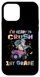 Custodia per iPhone 12 mini I'm Ready To Crush 1st Grade Unicorn Dinosaur Monster Truck