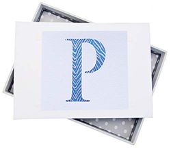 WHITE COTTON CARDS Alphabetics Initiale P Mini Album Photo, Multicolore
