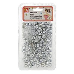 Beauty Town Plastic Round Small Silver (07630), Blue, Estándar