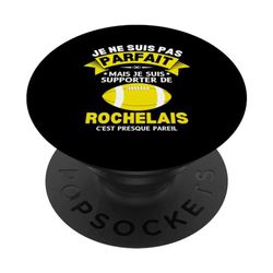 Rochelais Rochelle Rugby Je Suis Supporter Rochelais PopSockets PopGrip Interchangeable