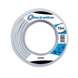 Eletroline 18011 - Cabo coaxial de antena - 15 Mt - branco