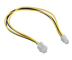 Cable - extensión Interna ATX 4 Pines de 30 cm, Ideal para Fuentes de alimentación, Flexible y Resistente, facilita Conexiones internas.