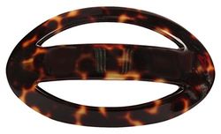Caravan 0.5 oz Large Open Oval Shape Tokyo for Thick Hair Barrette