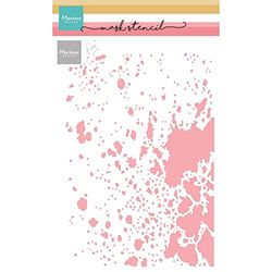 Marianne Design Mask Stencil, Tiny's Ink Stains, for Scrapbooking Cardmaking and Other Paper Crafts, White, One Size