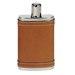 Haller unisex - Volwassenen Flachmann br.Leder 250 ccm Brown,