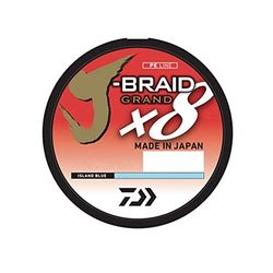 DAIWA JBGD8U65-300GL J-Braid X8 tressé Grand Fil, 274,4 m, testé 2,7 kg, diamètre 0,7,6 cm, Gris Clair Unisexe, 65 LB