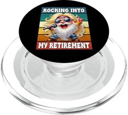 Hardrock Gnome Grandpa For Dad Rocking Into My Retirement PopSockets PopGrip per MagSafe